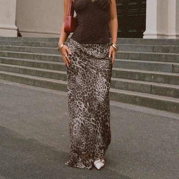 Princess Polly Leopard Maxi Skirt - Picture 7 of 8